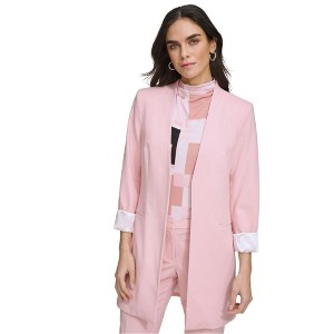 Calvin Klein Womens Open Front Long Blazer Jacket - 1 of 1