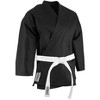 Amber Fight Gear Lightweight Karate Uniform, Polyester-Cotton Martial Arts Gi for Training & Sparring, Includes Jacket, Pants & Belt, White, Size 6 - 4 of 4