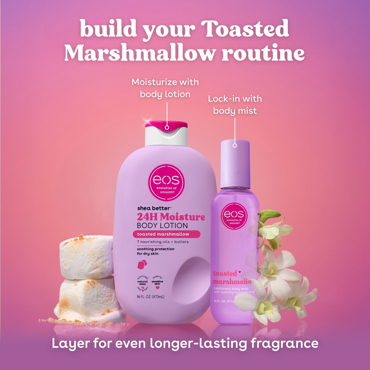 Лосьон для тела eos Toasted Marshmallow, 16 fl oz — фото 7