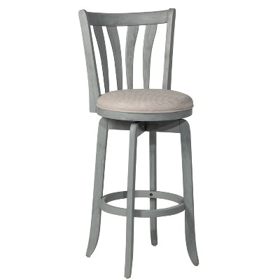 Photo 1 of 30&#34; Savana Swivel Height Barstool Blue Wirebrush/Cream - Hillsdale Furniture