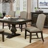 NicBex Set of 2 Dining Chair Kitchen Furniture Upholstered Padded Seat Chairs with Solid Wood Legs,Gray - 4 of 4