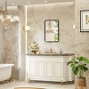 GlasFlength Decorative Wall Mirrors Full Length Mirrors Bathroom Wall Mirror Contemporary Design Durable For Vanity, Black, 29.5"*21.6"*1.3" - 2 of 4