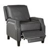 Faux Leather Push Back Reclining Chair with Modern Transitional Style - 4 of 4