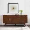 NicBex Modern Kitchen Sideboard Cabinet with 2 Doors & 3 Drawers Wooden Storage Cabinet for Kitchen,Living Room,Dark Brown - 2 of 4