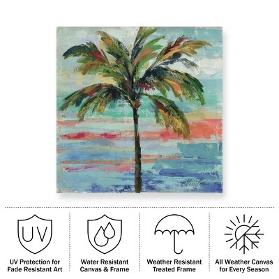 Silvia Vassileva Tropical Palm Tree Landscape Canvas Print