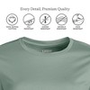 Lands' End Women's Relaxed Supima Cotton Long Sleeve Crew Neck T-Shirt - 3 of 4