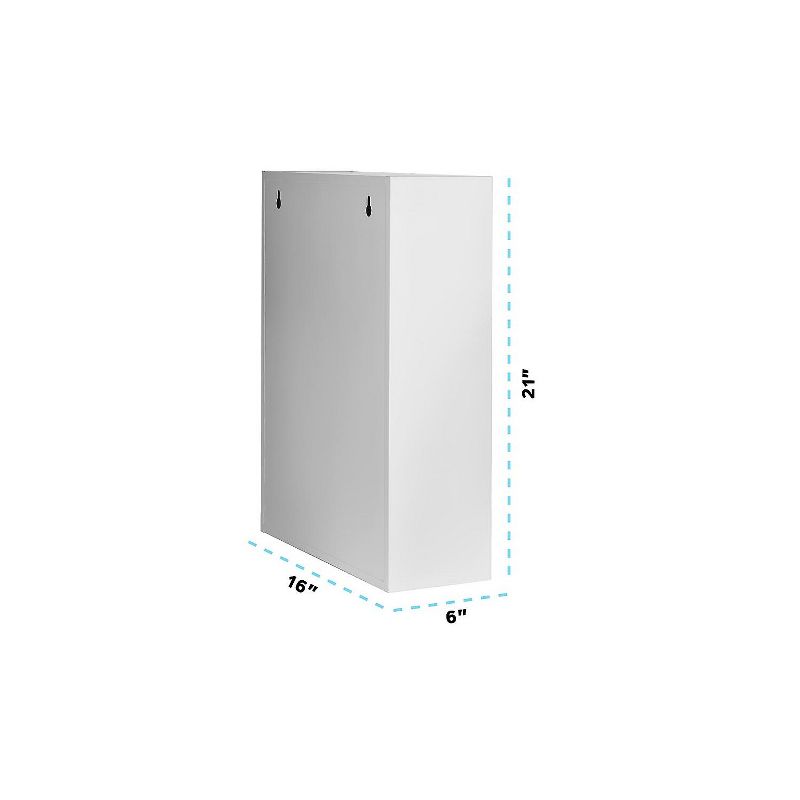 AdirMed 21 in. H x 16 in. W x 6 in. D Large Dual Lock Surface-Mount Medicine Security Medical, 5 of 8