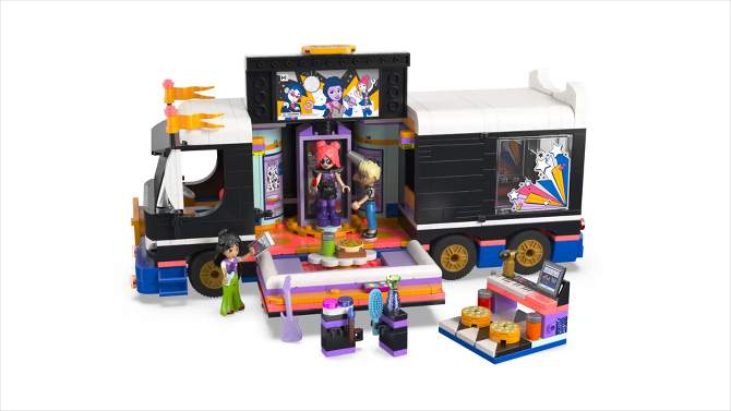 LEGO Friends Pop Star Music Tour Bus Play Together Toy 42619, 2 of 9, play video