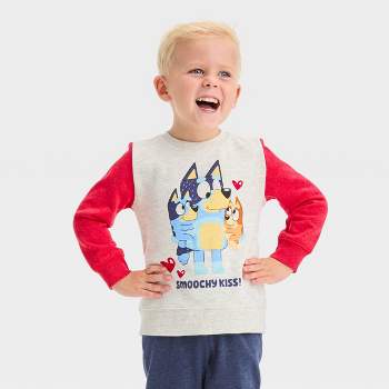 Bluey & Lucky Boys Beige Printed Short Sleeve T Shirt Size 3 New
