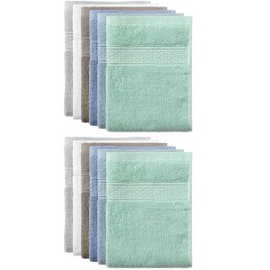 Unique Bargains Durable Soft Absorbent Thick Cotton Kitchen Towels 13 X 13 Inches - 1 of 4