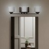 Sunset Three Light Abbot Vanity Wall Lamp, Provincial Bronze - 3 of 4