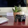 Slickblue Kisii Soapstone Elephant Tea-Light Holder – Hand-Carved 2.5" Candle Holder,for Home or Office - 4 of 4