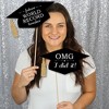 Big Dot of Happiness Hilarious Tassel Worth The Hassle - Gold - Graduation Party Photo Booth Props or Table Toppers - 20 Count - 2 of 4