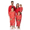 Womens Snoopy Print Cotton Family Matching Christmas Pajamas 2pc Sets, Christmas Sleepwear Women, Mother's Day Gift for Moms - PEANUTS - 2 of 4