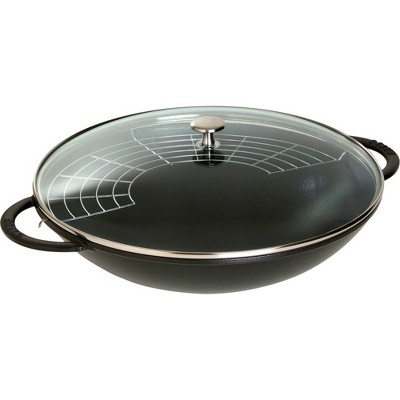 Staub Cast Iron 0.5-qt Baby Wok - Graphite Grey : Target