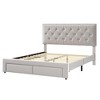 Full Size Bed Frame with 2 Storage Drawers - 3 of 4