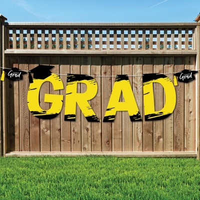 Big Dot of Happiness Yellow Grad - Best is Yet to Come - Large Yellow Graduation Party Decorations - GRAD - Outdoor Letter Banner