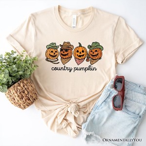 Country Pumpkin Rustic T-Shirt, Cute Fall Tee for Autumn Season| OrnamentallyYou - 1 of 4