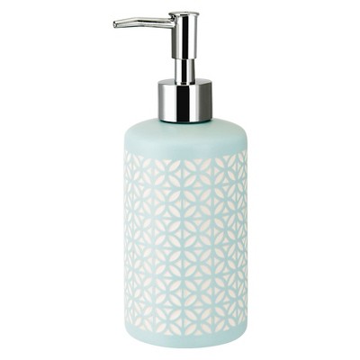 Felix Lotion Pump Aqua Blue - Allure: Ceramic Hand Wash Dispenser, 345ml Capacity, Solid Pattern