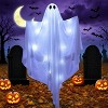 Joyfy Halloween Hanging Ghost Outdoor Decoration, 47” LED Light Hanging Ghost Halloween Hanging Decoration for Indoor Outdoor Party Decor - 3 of 4