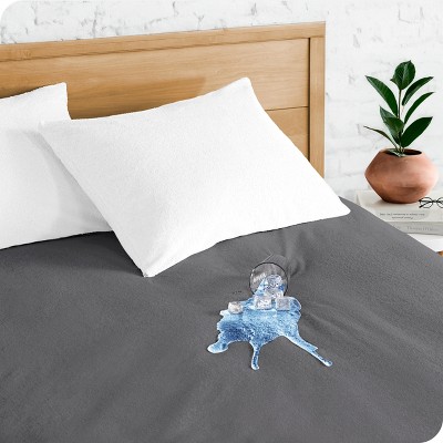 Twin XL Gray Waterproof Cotton Mattress Protector