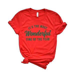 Simply Sage Market Women's It's The Most Wonderful Time Of The Year Short Sleeve Graphic Tee - 1 of 4