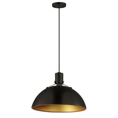 Maxim Lighting Dawn 1 - Light Pendant in  Antique Brass/Black