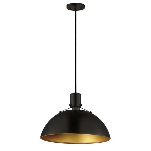 Maxim Lighting Dawn 1 - Light Pendant in  Antique Brass/Black - 1 of 1