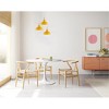 Rennnsan Veorix 11"W 1-Light Dome Wood Modern Dimmable Pendant - 4 of 4