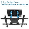 Mount-It! Full Motion Large TV Wall Mount w/ Extension Fits 40" - 80" Flat or Curved Large Screen TVs, Heavy-duty Mount Supports Up to 132 Lbs. - 3 of 4