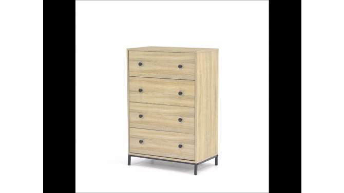North Avenue 4 Drawer Chest Charter Brown - Sauder, 2 of 10, play video