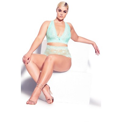 Women's Plus Size Zoey Bralette - mint | FOX & ROYAL