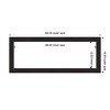 Amanti Art Furniture Espresso Narrow Framed Magnetic Dry Erase Board - 4 of 4