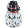 Blue Rose Polish Pottery 643 Vena Snowman Luminary - 2 of 2