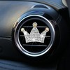Anna-Kaci 3-Piece Rhinestone and Pearl Car Air Vent Clip Set Crown and Flower Designs 0.8in - White - 3 of 4