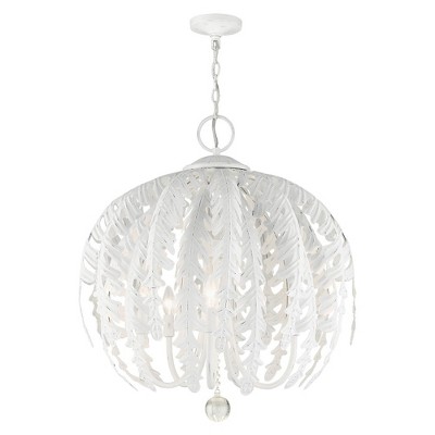 Livex Lighting Acanthus 5 - Light Chandelier in  Antique White
