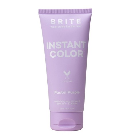 Brite Instant Semi-permanent Moisturizing Hair Color - Pastel Purple - 3.38  Fl Oz : Target