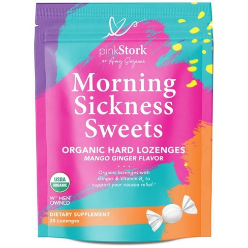 Pink Stork Mango Ginger Morning Sickness Hard Lozenges with Vitamin B6 - 20ct - image 1 of 3