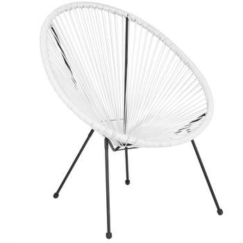 Emma and Oliver Rattan Bungee Lounge Chair