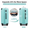 KTMBDW 6 Piece Luggage Set Carry on Suitcase with ABS+PC hardshell, Spinner Wheels & YKK Zipper TSA Lock  Expandable - 4 of 4