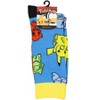 Pokemon Crew Socks Men's Kanto Starters Pikachu Squirtle Bulbasaur Charmander 1 Pair Socks for Shoe Size 8-12 Multicolored - 4 of 4
