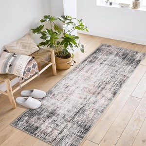 Fulvari Vintage Area Rugs,Machine Washable Vintage Area Rugs With Non-Slip Backing, Soft Short Pile Carpet for Bedroom,Hallway - 1 of 4