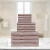 Modern Eco-Friendly Cotton Absorbent 12-Piece Assorted Towel Set by Blue Nile Mills - 2 of 4