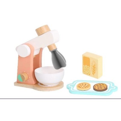Toysters Wooden Mixer Play Set Pretend Play Role Playing Kitchen Toy Playset For Girls & Boys