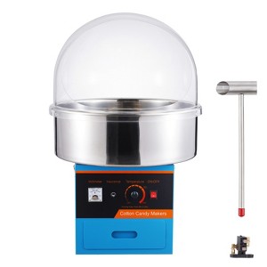 VEVOR Electric Cotton Candy Machine, 1000W Candy Floss Maker, Commercial Cotton Candy Machine with Cover, Stainless Steel Bowl, Sugar Scoop, Drawer - 1 of 4
