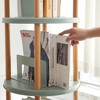 Maliang 360° Rotating Bookshelf, 3 Tier Bookcase with Large-Capacity Storage Space, Multifunctional Storage Rack - 4 of 4
