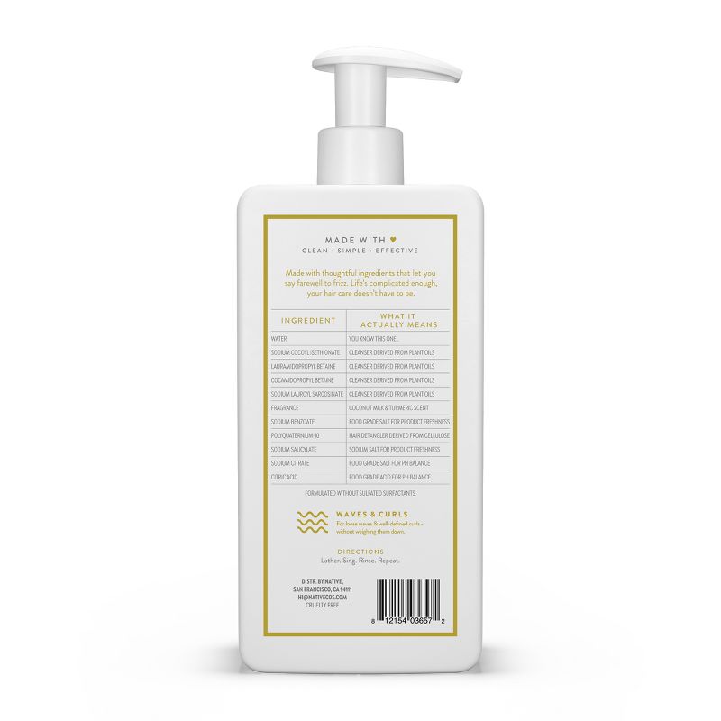 Native Turmeric Shampoo - 16.5 fl oz, 4 of 12