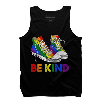 Adult Design By Humans Be Kind Sneakers LGBTQIA PrideBy Legato Tendo Tank Top