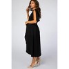 PinkBlush Black Open Sleeve Maternity Wrap Midi Dress - 2 of 4