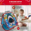 SWOOC Games - Shark Frenzy | 2-in-1 Bean Bag Toss Game for Kids | 5-Second Setup | Toddler Party Games For Kids 3-5 | Toddler Outdoor Games for Kids - 3 of 4